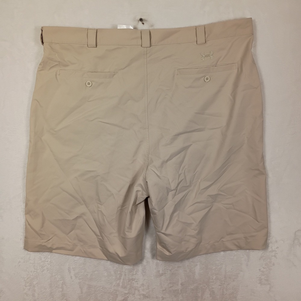 Under Armour Golf Shorts Mens 42 Tan Performance Summer Outdoors Activewear - Picture 3 of 4